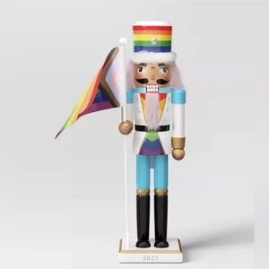14" Christmas NUTCRACKER 2023 Rainbow Pride Flag ~ Wondershop - NEW